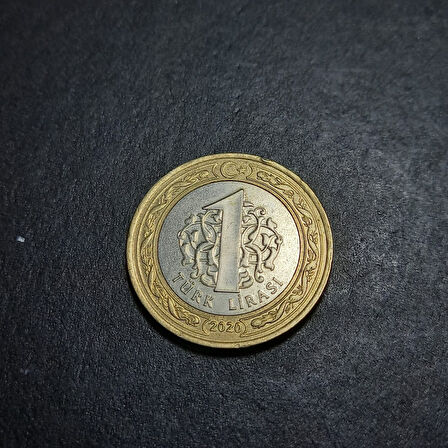 Escoines Koleksiyon 39963688006500b546 2020 Çapakli 1Türk lirası göz yaşı ÇÇT+ eski madeni para