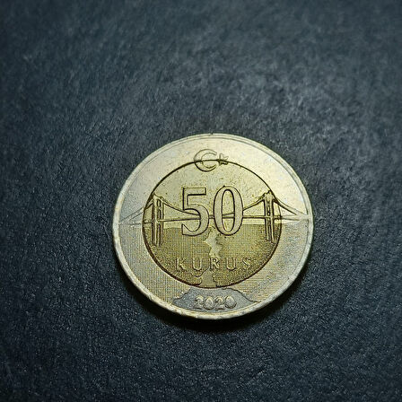 Escoines Koleksiyon 3996368800d0e34f0e 2020 Çapaklı 50Kuruş ççt+ eski madeni para