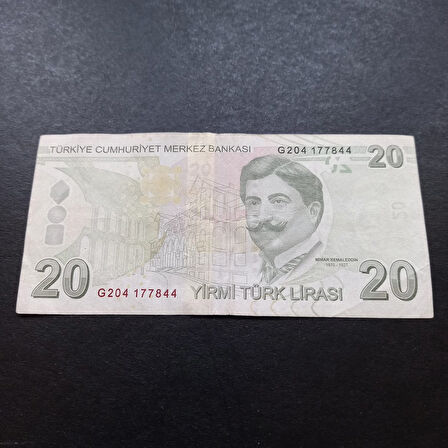 Escoines Koleksiyon 399636882dfda94fde 9.Emisyon Hatalı Basım 20Türk Lirası Nadir Çıkar Kağıt Para