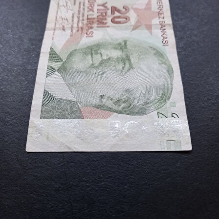Escoines Koleksiyon 399636882dfda94fde 9.Emisyon Hatalı Basım 20Türk Lirası Nadir Çıkar Kağıt Para