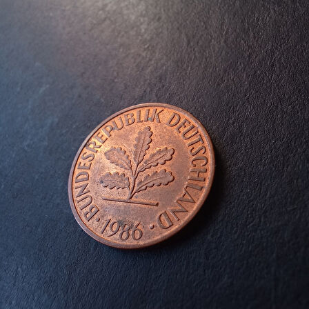Escoines 39963688566eb12305 1986 Almanya 2Pfennig ÇA+ Eski yabancı madeni para