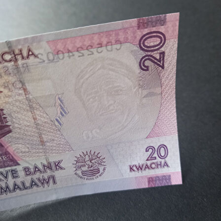 Escoines 3996368891b660098e 20 Kwacha malavi Çil Eski eski Para