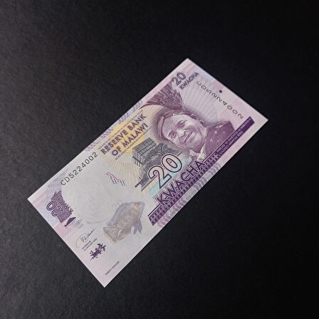 Escoines 3996368891b660098e 20 Kwacha malavi Çil Eski eski Para