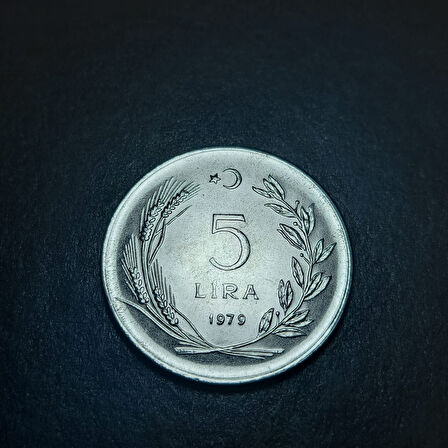 Escoines 39963688983e5025c3 1979 Akmonital 5 Lira PROOF Para