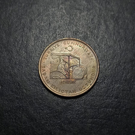 Escoines 399636889991fac84b FAO 10 Kuruş 1972 “Saban Kılıçtan Üstündür” ÇA Bakır Para