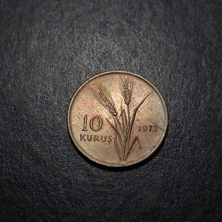Escoines 399636889991fac84b FAO 10 Kuruş 1972 “Saban Kılıçtan Üstündür” ÇA Bakır Para