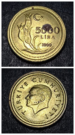 Escoines 39963688a98698bb8a 1999 5000 Lira Pirinç ÇT+ Para