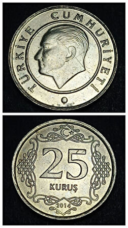 Escoines 39963688b4acf42fa2 2014 25kuruş Para