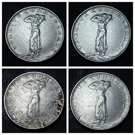 Escoines 3996368992bc75f560 1963, 1964, 1965, 1966 25kuruş Acmonital52 para