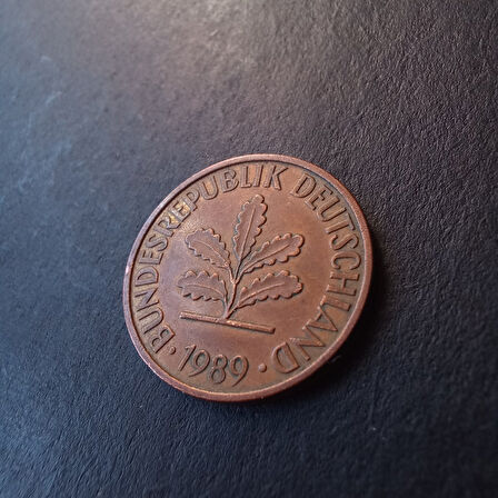 Escoines 39963689a706366194 1989 D Almanya 2Pfennig ÇÇT+ para