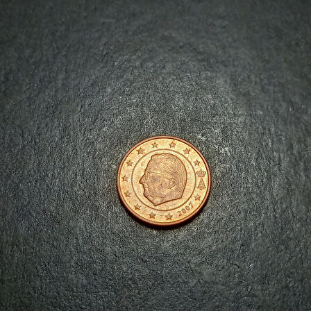 Escoines 3996368ab879301c00 2007 Belçika Çelik üzerine bakır kaplama 1cent ççt para