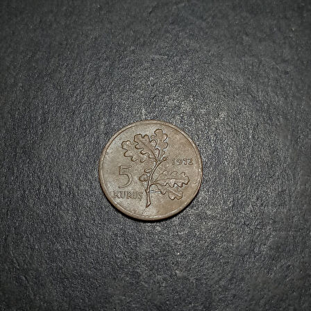 Escoines 3996368ab89ded50cb 1972 bronz 5kuruş çt para