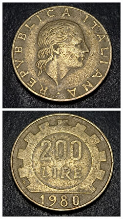 Escoines 3996368ab9baa41b67 1980 İtalya 200 Lire çt para