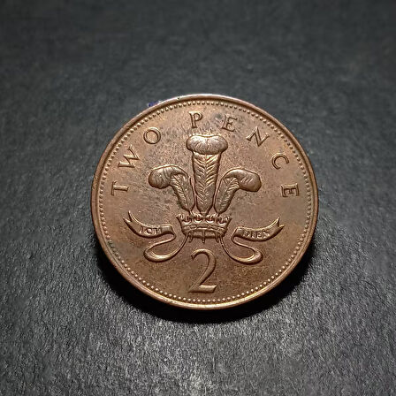 Escoines 3996368af4952dc3b3 2001 İngiliz sterlini two pence 2 peni Bakır kaplamalı çelik ççt+ para