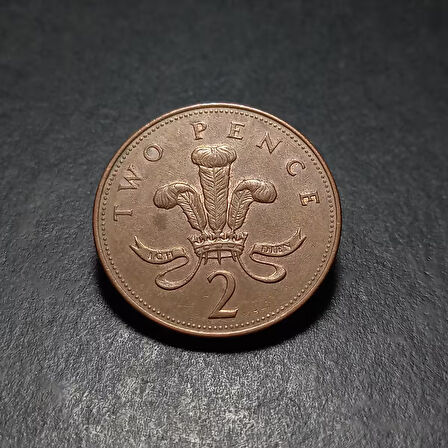 Escoines 3996368af49577cfd4 2002 two pence İngiliz sterlini 2 peni Bakır kaplamalı çelik ççt+ para