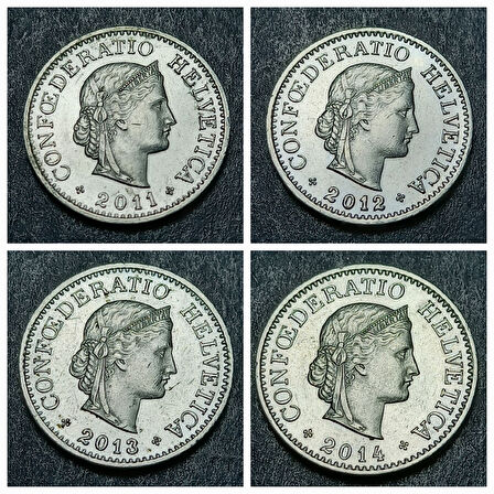 Escoines 3996368de3c817b43e 2011/2012/2013/2014 İsviçre 10Rappen B ÇA/ÇİL Para