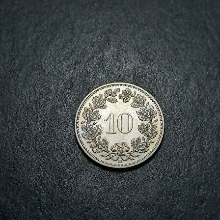 Escoines Koleksiyon 3996368f3e0358ca8e 2017 İsviçre 10Rappen B ÇİL eski yabancı madeni para