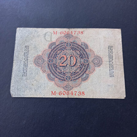 Escoines 3996368f3eec02d93f 1914 Almanya Berlin M serisi 20Mark ÇT