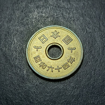 Escoines Koleksiyon 3996368f3f10aa7b1b 1989 Japonya 5Yen Çil eski yabancı madeni para