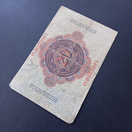 Escoines 3996368f4044a3f518 1914 Almanya Berlin O serisi 20 Mark ÇT