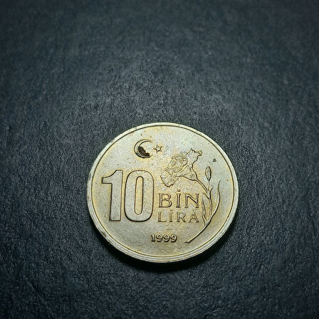 Escoines Koleksiyon 3996368f40563bf48e 1999 10000Lira çil eski madeni para