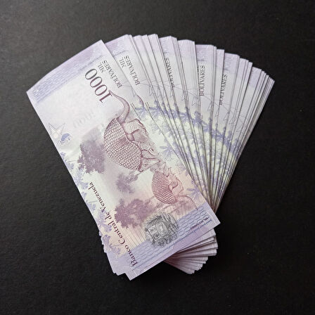 Escoines 3996368f4067a925ec 2017 Venezuela 1000 Bolivar Çil 1 Deste 100Adet