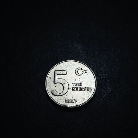 Escoines Koleksiyon 3996368f4170364a07 2007 5Yeni Kuruş ytl ççt eski madeni para