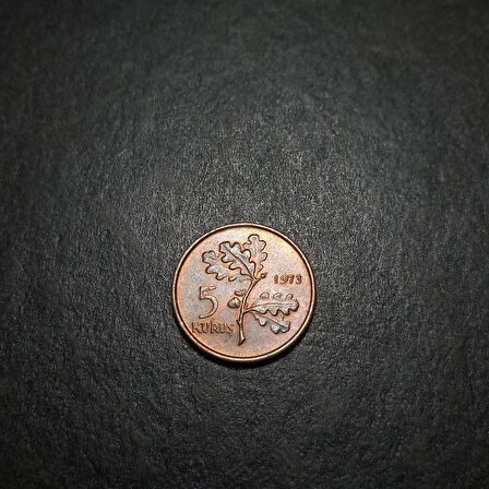 Escoines Koleksiyon 3996368f41e078eda1 1973 ççt+ 5 Kuruş eski madeni para