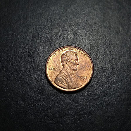 Escoines Koleksiyon 3996368f41ebd2818d 1991 ABD-one Cent CA eski yabancı madeni para