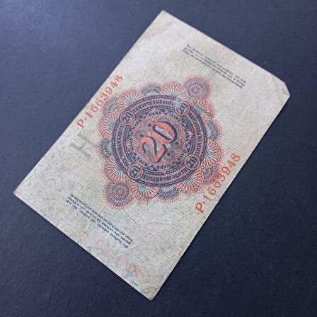 Escoines Koleksiyon 3996368f550d5094dd 1914 Berlin P.166 serisi 20Mark ÇT eski yabancı kağıt para