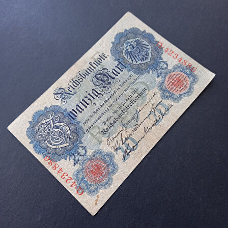 Escoines 3996368f55d79d7d7a 1914 Almanya Berlin O.423 serisi 20 Mark ÇT+