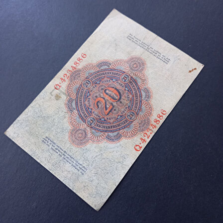 Escoines 3996368f55d79d7d7a 1914 Almanya Berlin O.423 serisi 20 Mark ÇT+