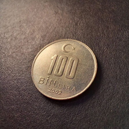 Escoines Koleksiyon 3996368f56c6abbae2 100 Bin Lira 2002 ÇA/ÇİL eski madeni para