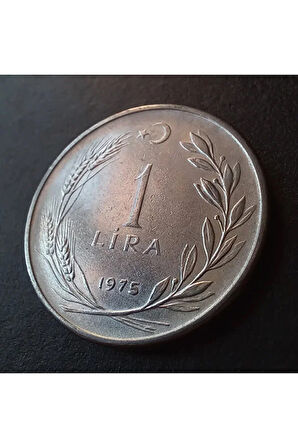 Escoines Koleksiyon 3996368f56ec43b5a5 1975 cum-cum 1 Lira ÇT/ÇÇT hatalı erör eski madeni para
