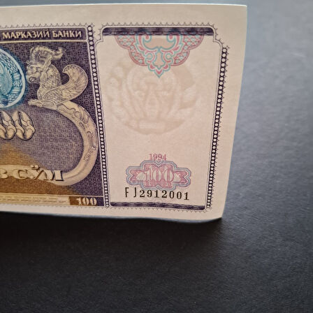 Escoines 3996368f6236a7116b 1994 Özbekistan 100 Som ÇİL