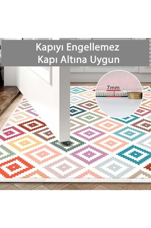 Banyo Paspası, Yumuşak Banyo Halısı, Kaymaz Dot Tabanlı, Yıkanabilir - 60x100