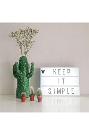 Cinematic Harflerle Işıklı Mesaj Veren Pilli Light Box Led Pano