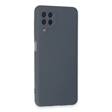 Samsung Galaxy A22 Kılıf Nano içi Kadife Silikon - Gri