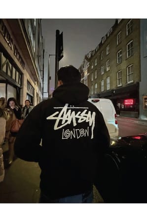 London Stsy ünisex oversize sweatshirt gri