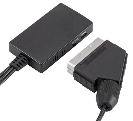 Scart To Hdmi 1080p AV Video Çevirici Dönüştürücü Adaptör