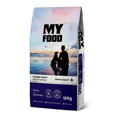 MY FOOD YAVRU KÖPEK ORTA VE BÜYÜK IRK MAMASI KUZULU PİRİNÇLİ