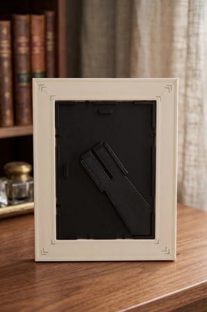 Elit Seri 13 x18 Beyaz Fotoğraf Çerçevesi Camlı Dekoratif Duvar&Masa Plastik Çerçeve