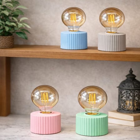 Premium Dekoratif Lamba Hediyelik Eşya Arkadaşa Hediye Ampul Tasarımlı Retro Masa Lambası