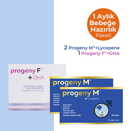 Progeny M®+Lycopene 2 Kutu & Progeny F®+DHA