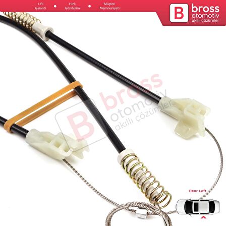 Land Rover Freelander MK1 1997-2006 3/5 Kapı ALR8179 İçin MANUEL Arka Sol Kapı Cam Kriko Tamir Seti