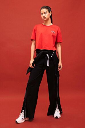 DeFactoFit Standart Fit Çift Cepli Geniş Paça Standart Pantolon