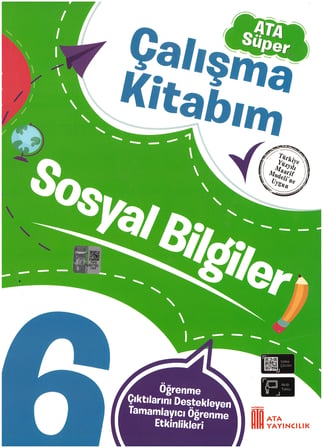 6. Sınıf Ata Süper Türkçe - Matematik - Fen Bilimleri - Sosyal Bilgiler Çalışma Kitabım Seti