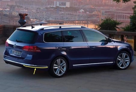 VW Passat Variant B7 2011-14 Arka Tampon Sağ Alt Krom Çıtası 3AF807460