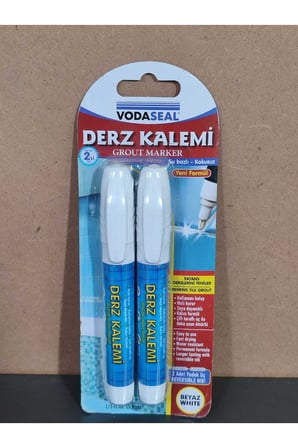 TOPLAM 3 ADET Fayans Mermer Derz Dolgusu Boyası Kalemi Beyaz Hızlı Kuruyan Su Bazlı Kokusuz Yenileme
