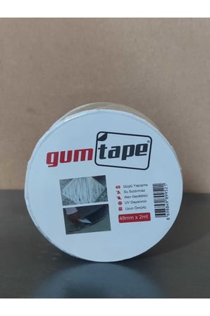 3 Adet 48 mm X 2 Mt Çatı İzolasyon Tamir Bant Su Sızdırmazlık Yalıtım Çamur Boru Sakız Bandı